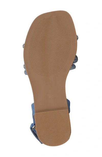 Yoki Kids' Pamela Crystal Embellished Sandal In Blue