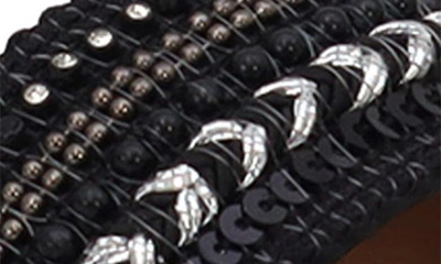 Shop Yoki Kids' Vanity Beaded Sandal In Black