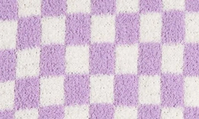 Shop Envogue Checkerboard Throw Blanket In Lilac