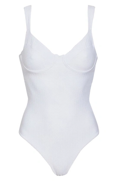 Shop Maaji Cloud White Danish Reversible One-piece Swimsuit