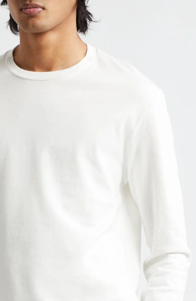Shop Jil Sander Long Sleeve Cotton T-shirt In 104 Coconut
