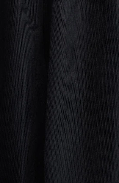 Shop Simone Rocha Puff Sleeve Ruched Bite Tulle Midi Dress In Black