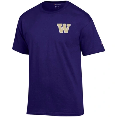 Shop Champion Purple Washington Huskies Stack 2-hit T-shirt