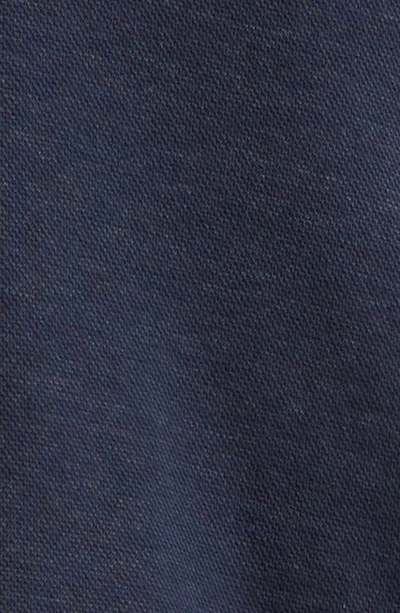 Shop Eleventy Knit Blazer With Hooded Bib Inset In Blue