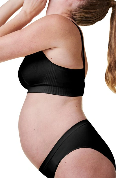 Bravado Designs Adjustable Stretch-recycled Nylon-blend Nursing Bra In Black