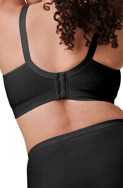 Bravado Designs Adjustable Stretch-recycled Nylon-blend Nursing Bra In Black