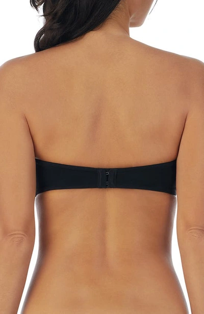 Shop On Gossamer Sleek Micro Underwire Strapless Plunge Bra In Black