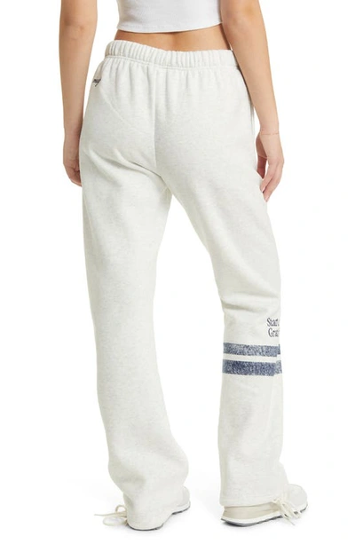 Shop The Mayfair Group Start With Gratitude Sweatpants In Grey