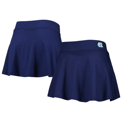 Zoozatz Navy North Carolina Tar Heels Flowy Skort In Navy