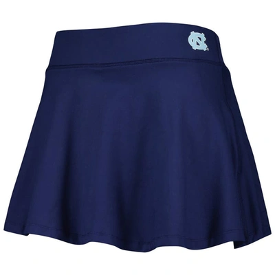Zoozatz Navy North Carolina Tar Heels Flowy Skort In Navy
