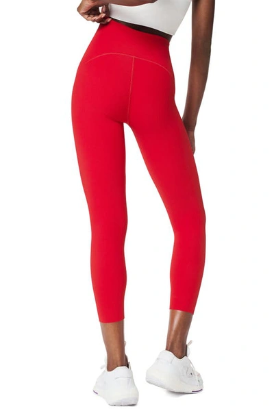 Shop Spanx ® Contour Rib 7/8 Leggings In  Red