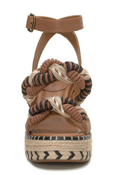 Shop Lucky Brand Jewelly Ankle Strap Espadrille Platform Sandal In Natural Mult Txlbrd