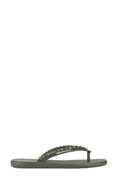 Ipanema X Shakira Sol Ad Slip-on Flip-flop Sandals In Green