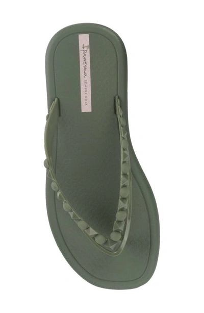 Ipanema X Shakira Sol Ad Slip-on Flip-flop Sandals In Green