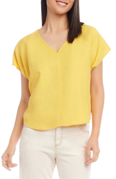 Shop Karen Kane Dolman Sleeve Top In Yellow
