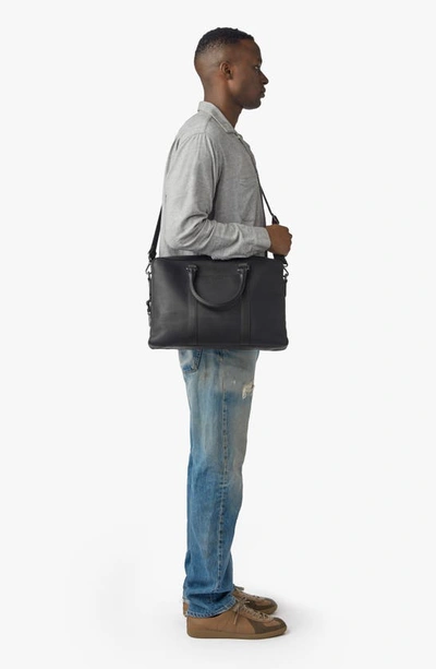 Shinola Navigator Leather Computer Briefcase In Black