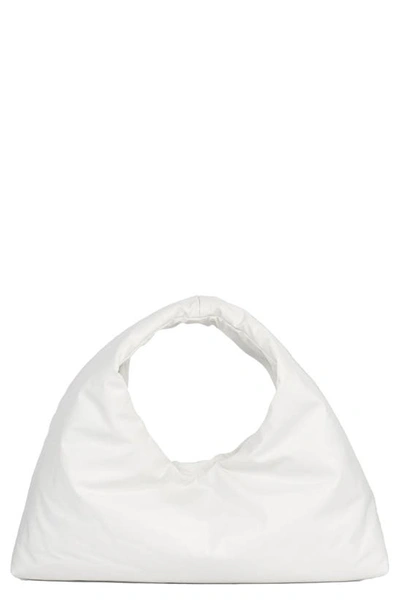 Shop Kassl Anchor Medium Oiled Canvas Top Handle Bag In White