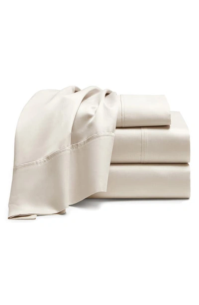 Shop Dkny 700 Thread Count Luxe Egyptian Cotton Sheet Set In Ivory