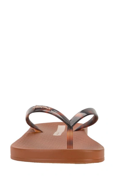 Ipanema Ana Flip Flop In Brown/ Clear