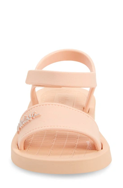 Shop Mini Melissa Kids' Sun Laguna Ankle Strap Sandal In Beige