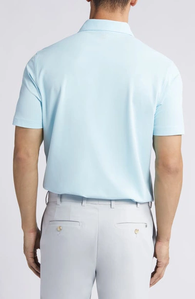 Shop Peter Millar Crown Crafted Soul Performance Mesh Polo In Iced Aqua