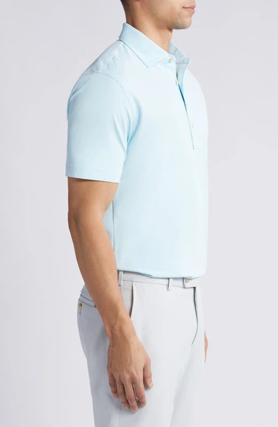 Shop Peter Millar Crown Crafted Soul Performance Mesh Polo In Iced Aqua