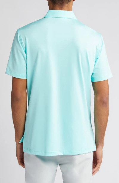 Shop Peter Millar Solid Jersey Performance Polo In Cabana Blue