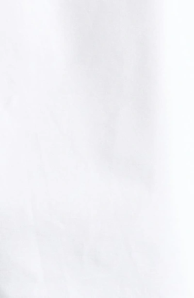Thom Browne Long-sleeved Poplin Shirt With Signature Stripes In White