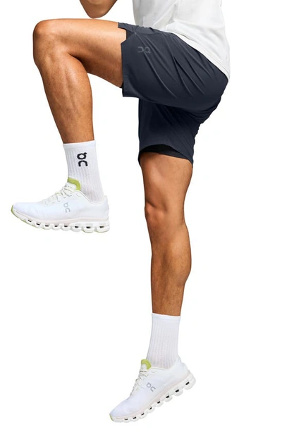 Shop On 2-in-1 Hybrid Performance Shorts In Navy