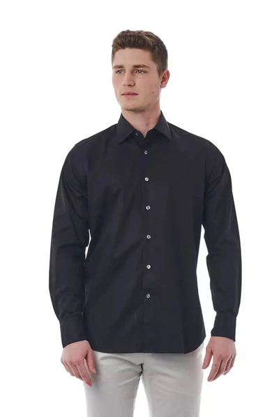 Shop Bagutta Cotton Men's Shirt In Black