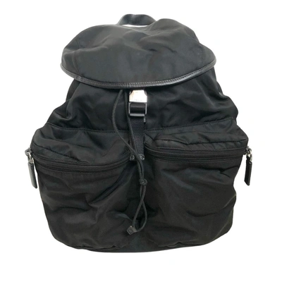 Shop Prada Re-nylon Synthetic Backpack Bag () In Black