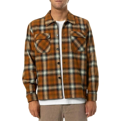 Shop Katin Shiloh Flannel Shirt In Multicolor In Yellow