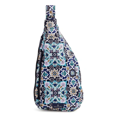 Shop Vera Bradley Lighten Up Essential Sling Backpack In Blue