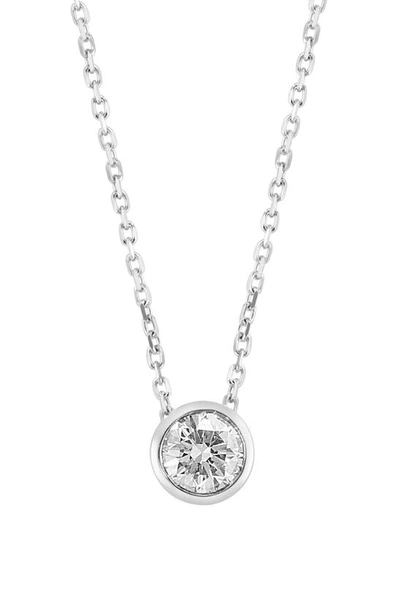 Shop Effy 14k White Gold Lab Grown Diamond Pendant Necklace