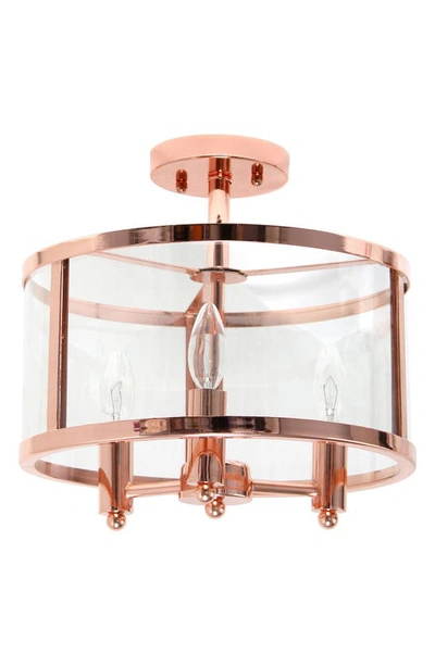 Shop Lalia Home Ceiling Light Fixture In Rose Gold
