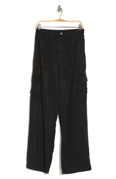 Shop Sanctuary Sophia Tencel® Lyocell Cargo Pants In Washed Black