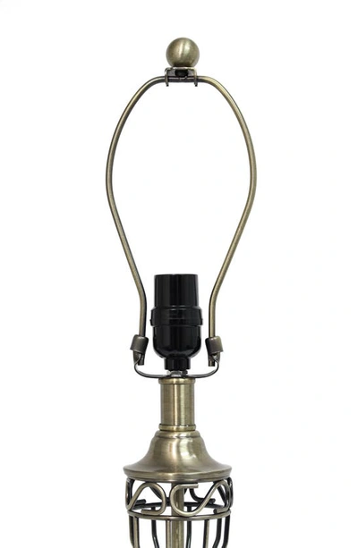 Shop Lalia Home 3-piece Openwork Lamp Set In Antique Brass