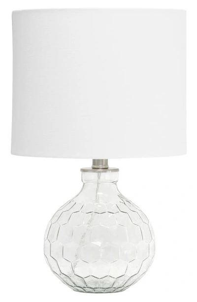 Shop Lalia Home Honeycomb Glass Table Lamp In Clear Glass
