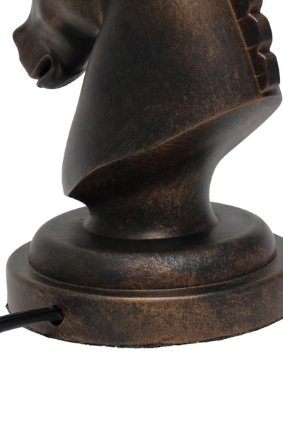Shop Lalia Home Chess Horse Table Lamp In Dark Bronze