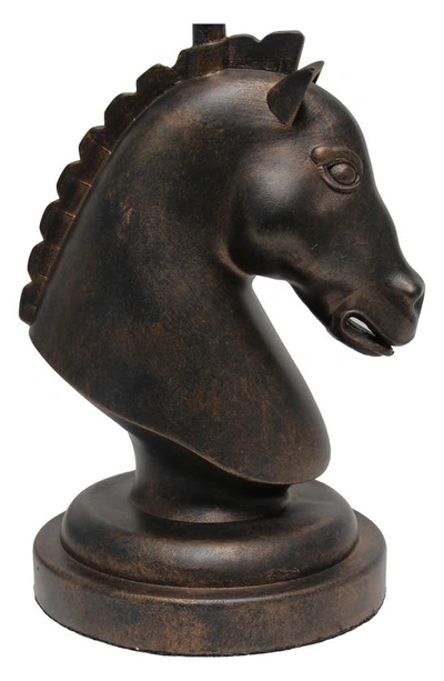 Shop Lalia Home Chess Horse Table Lamp In Dark Bronze