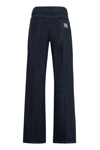 Shop Dolce & Gabbana 5-pocket Straight-leg Jeans In Denim