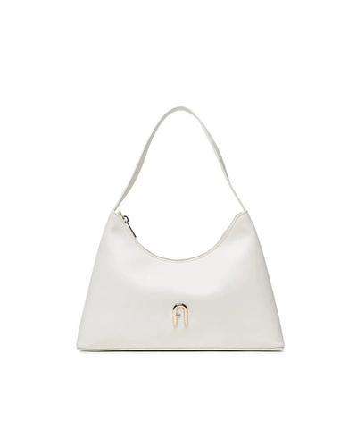 Shop Furla Shoulder Bag In Off-white