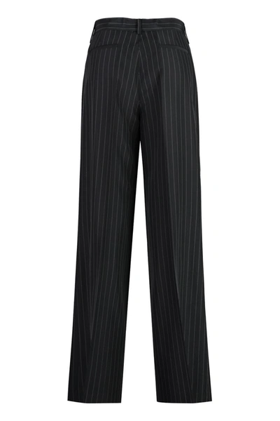 Shop P.a.r.o.s.h . Wool Blend Trousers In Black