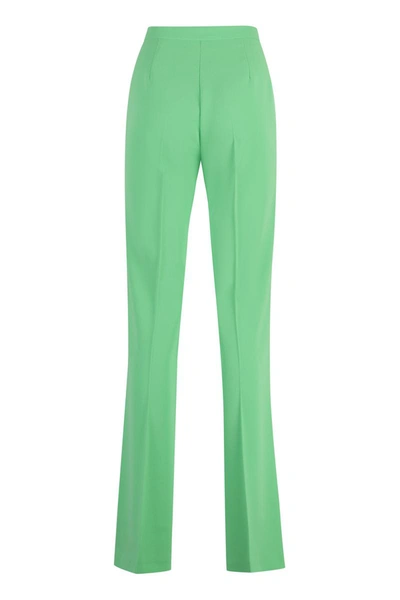 Shop Pinko Hulka Crêpe Trousers In Green