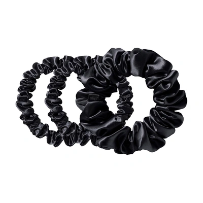 Slip Back To Basics Assorted Scrunchies In Black