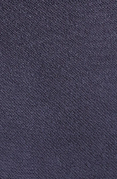 Shop Onia Crop Cotton Terry Sweatshirt In Soft Navy