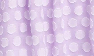 Shop Zunie Kids' Three-quarter Sleeve Chiffon Dress In Lilac
