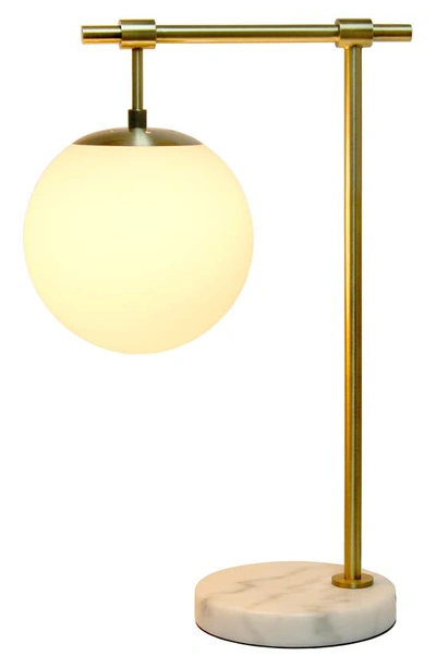Shop Lalia Home Globe Desk Lamp In Antique Brass/ Marble