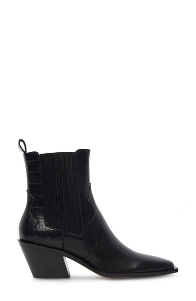 Shop Dolce Vita Senna Western Boot In Black Mutli Leather