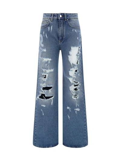Shop Rabanne Jeans In Denim Blue